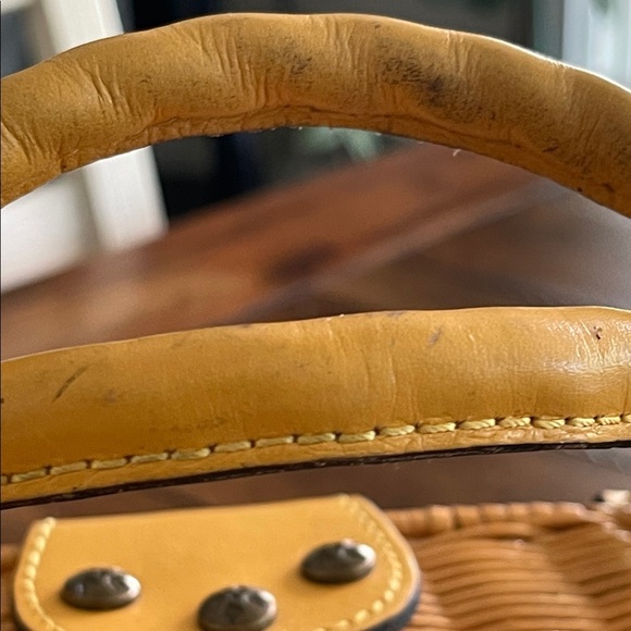 Patricia Nash Spring Boho Yellow Basket Handbag Majadas Bag - Picture 6 of 16